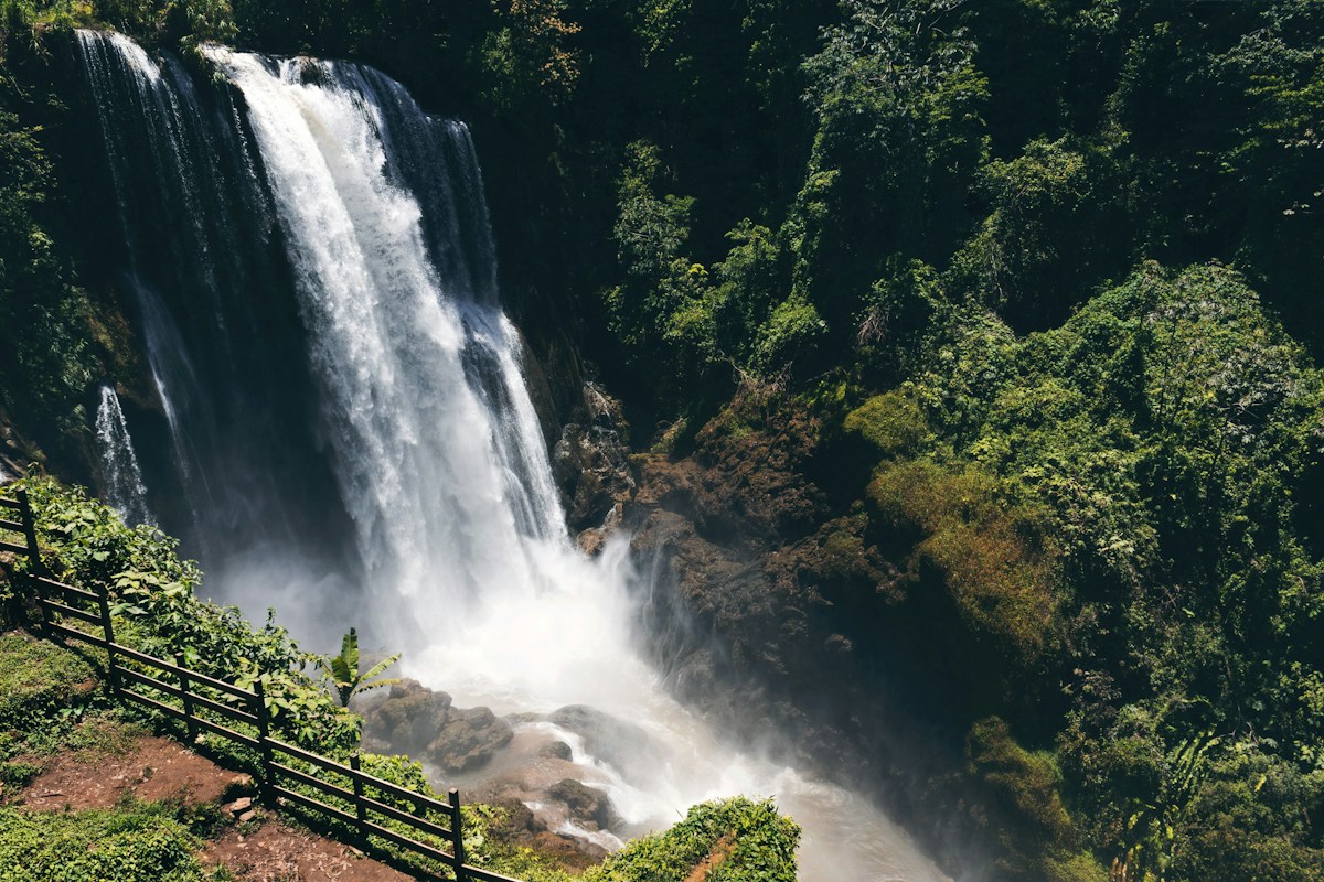 Pulhapanzak Waterfalls in San Buenaventura, Honduras
