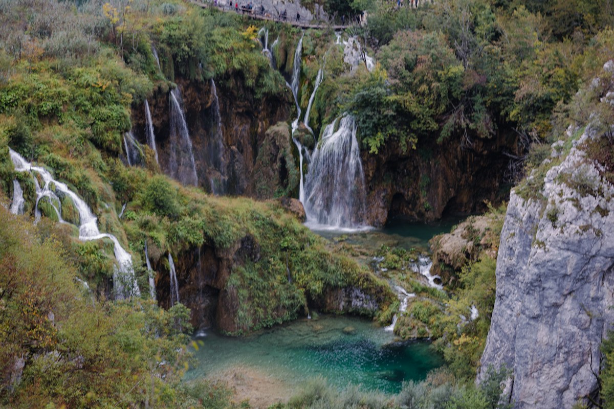 Plitvice Lakes National Park in a forest