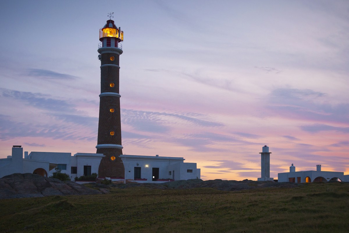 Cabo Polonio lighthouse in Rocha, Uruguay